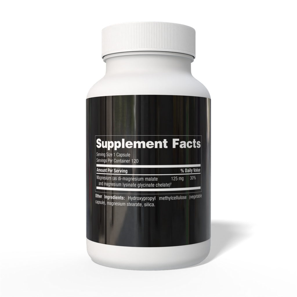 Modwella_Magnesium Supplement Facts Bottle