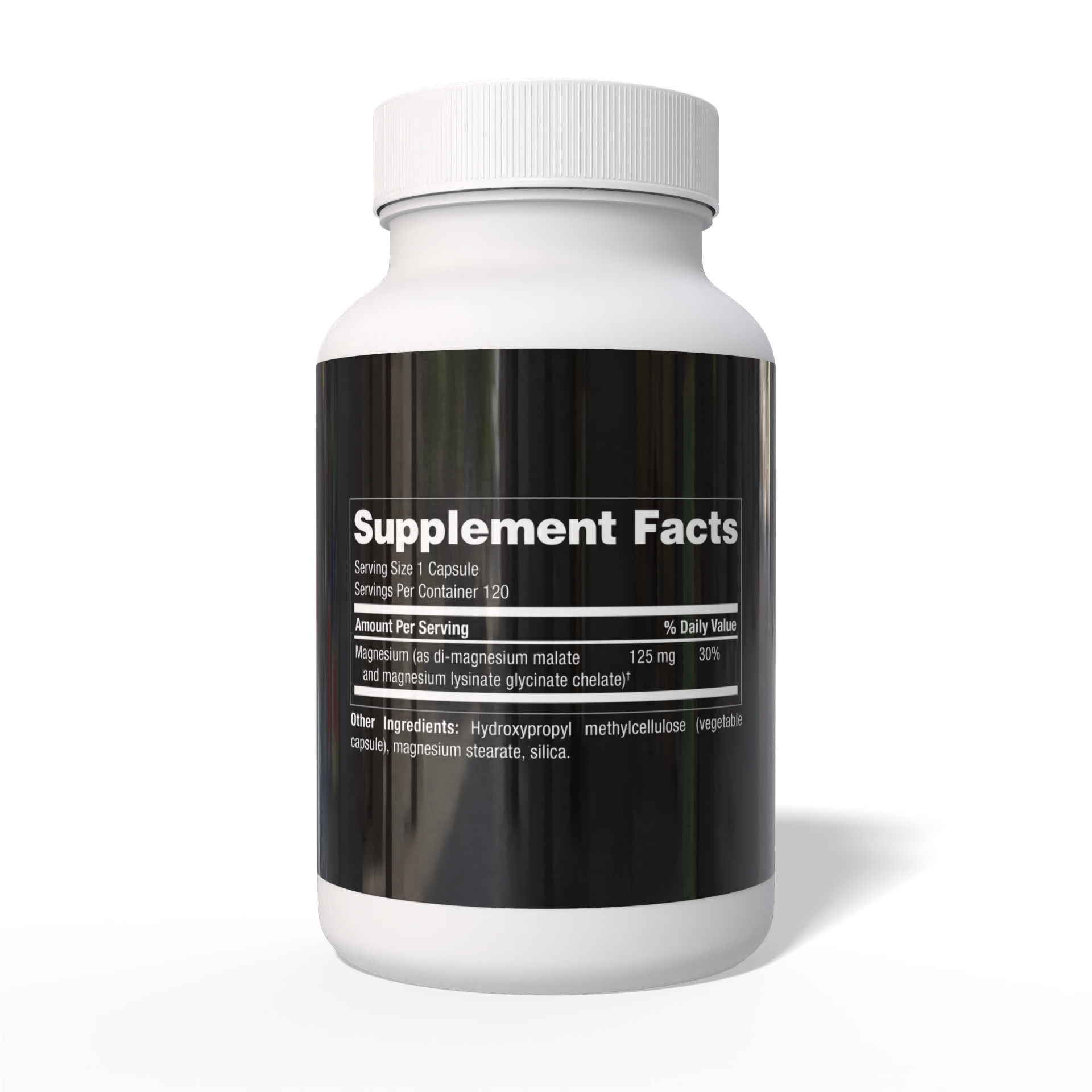 Modwella_Magnesium Supplement Facts Bottle