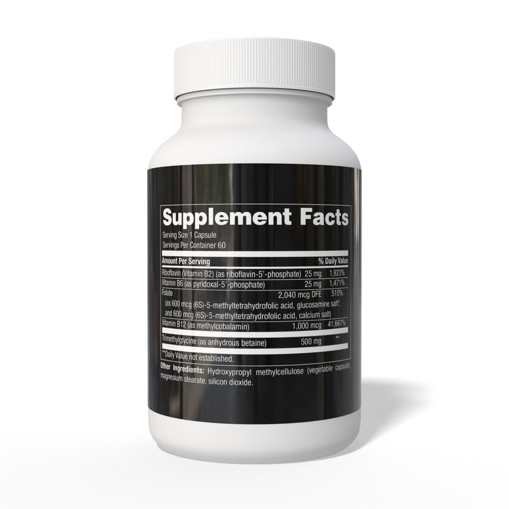 Modwella Methyl-B Supplement Facts Bottle