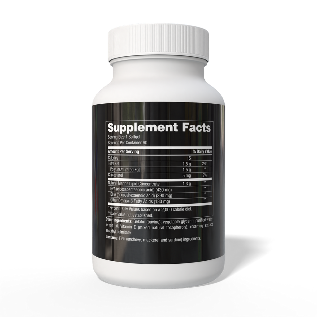 Modwella Omega Supplement Facts Bottle