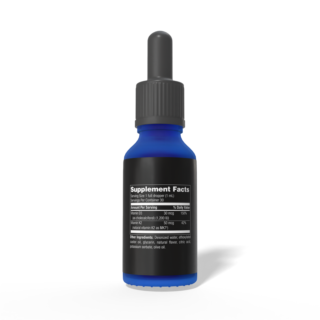 Modwella Vitamin D3+K2 Supplement Facts Bottle